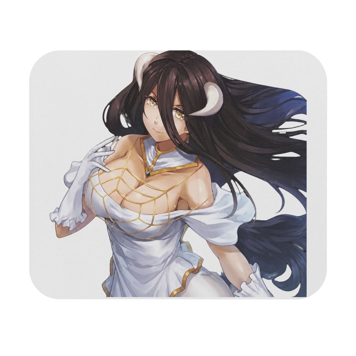 Overlord Albedo Overseer Guardians Great Tomb of Nazarick Manga Non-Slip Mousepad Gaming Computer Gaming Desktop Laptop Desk Accessories 7.1 x 8.7 inches