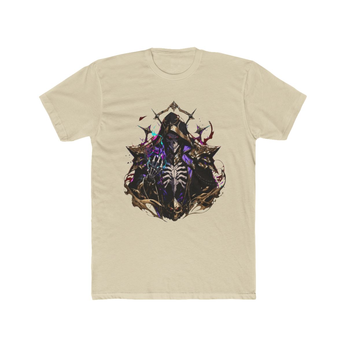 Skeletal Lich Dark Magic Overlord Art T Shirt - alternate angle 4, merchandise