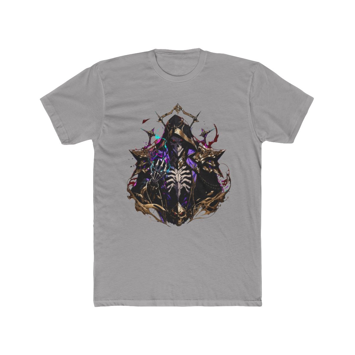Skeletal Lich Dark Magic Overlord Art T Shirt - alternate angle 2, merchandise