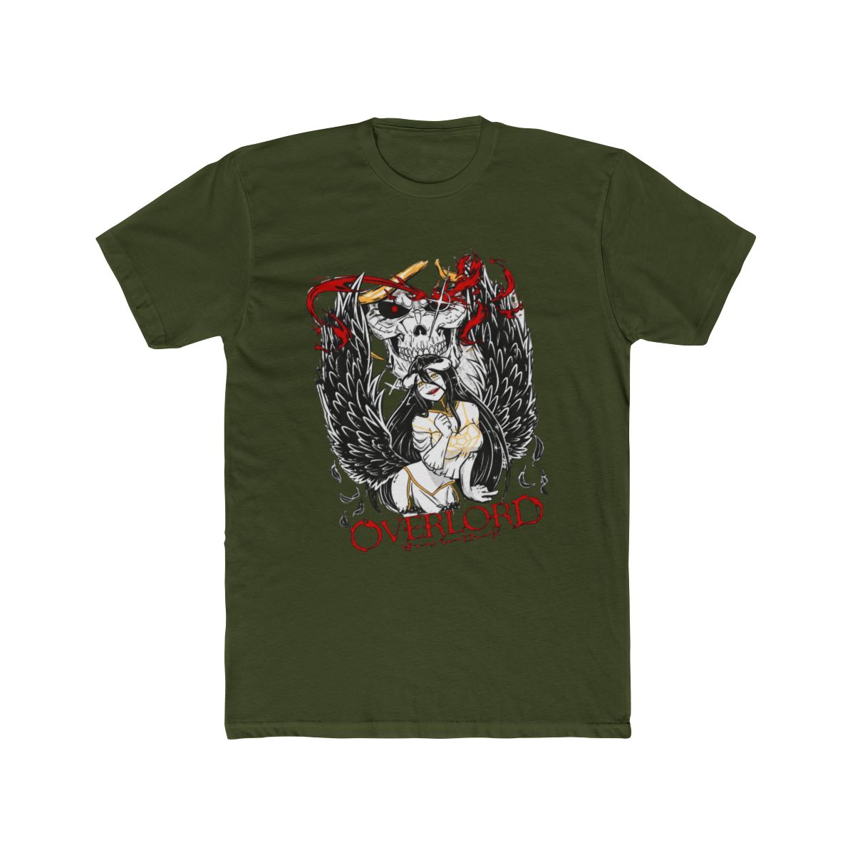 Overlord Ainz T Shirt Ooal Gown Albedo Overlord Anime Manga Gifts Shirt All Size - alternate angle 4, merchandise